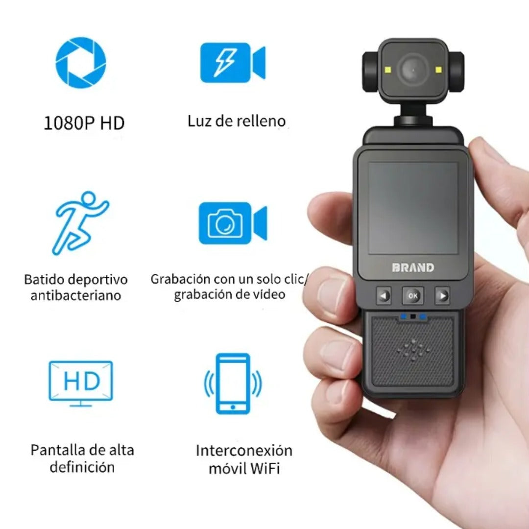 PocketCam Pro | Mini Cámara Corporal Full HD