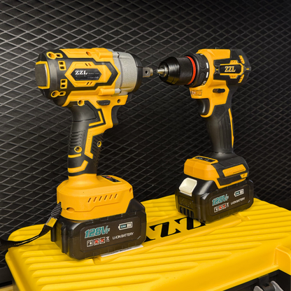 ZZL PRO FORCE 420 – Combo Profesional Barreno + Pistola de Impacto Brushless