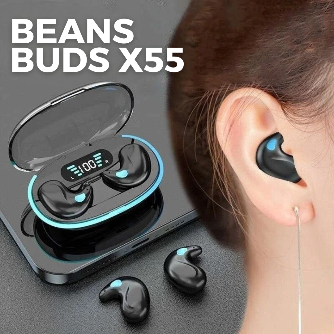 Beans Buds X55 - Audífonos para Todo el Día… ¡Incluso Dormido!