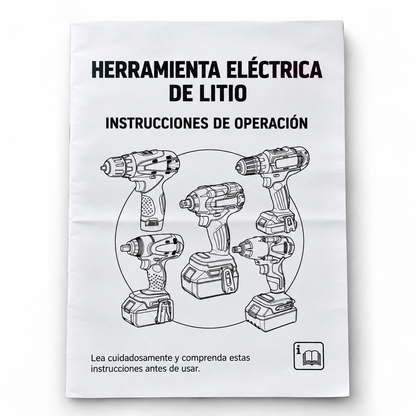 ZZL HomeFix Kit | Taladro Inalámbrico con Accesorios para el Hogar