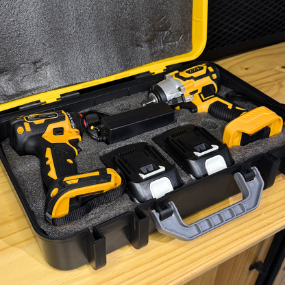 ZZL PRO FORCE 420 – Combo Profesional Barreno + Pistola de Impacto Brushless