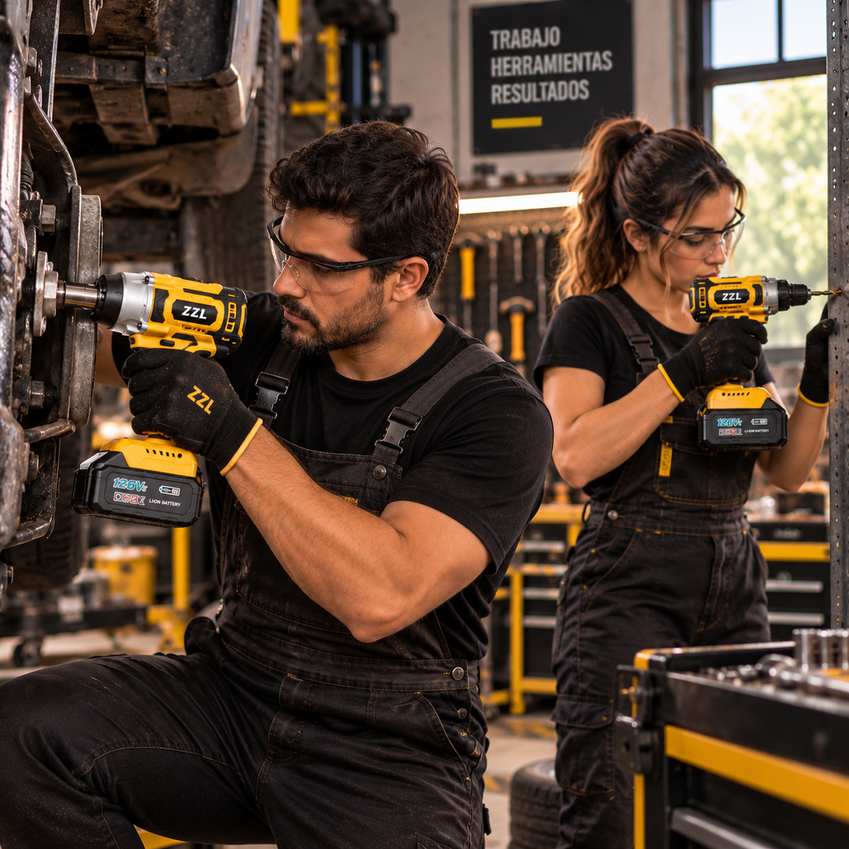 ZZL Contractor Pro Kit | Combo Profesional de Taladro y Pistola de Impacto