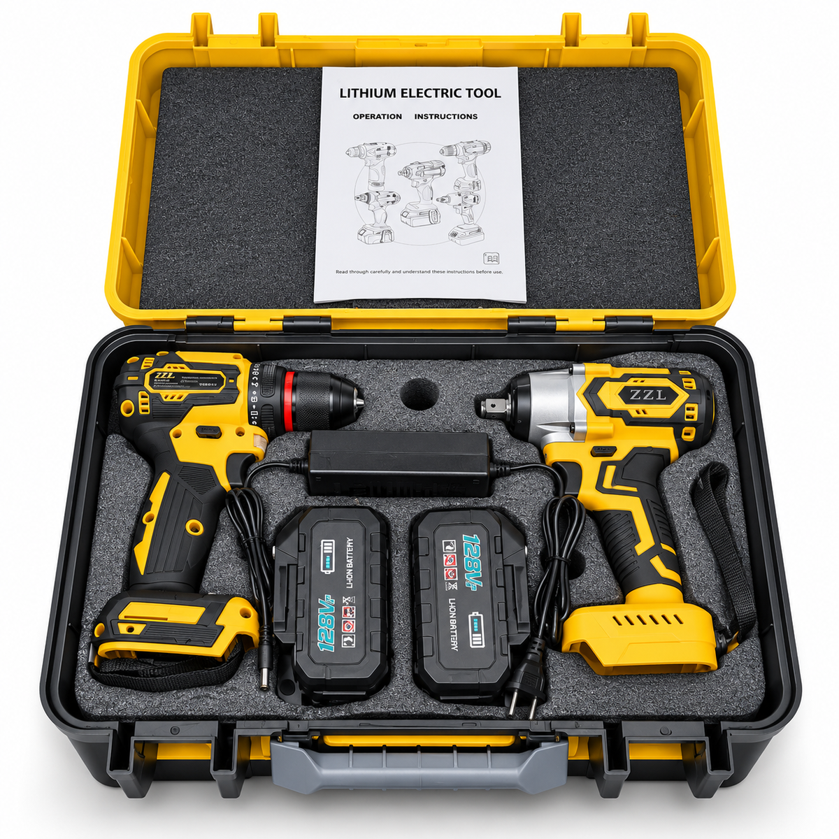 ZZL Contractor Pro Kit | Combo Profesional de Taladro y Pistola de Impacto
