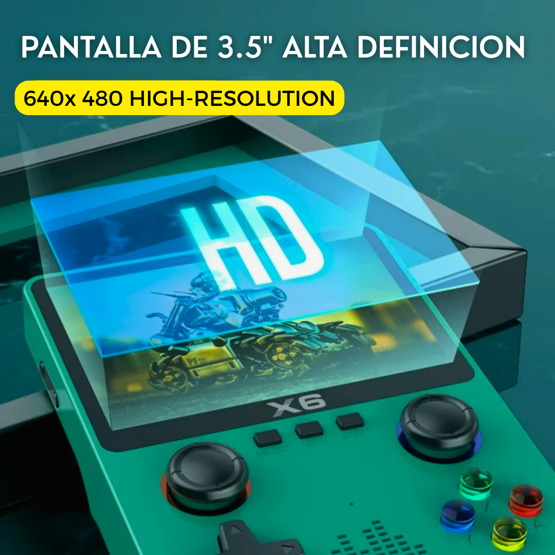 Consola Portátil X6 – Diversión Retro en tus Manos
