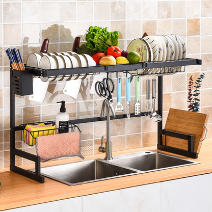 DRIP MASTER RACK – Escurridor Premium de Doble Nivel para Cocinas Inteligentes
