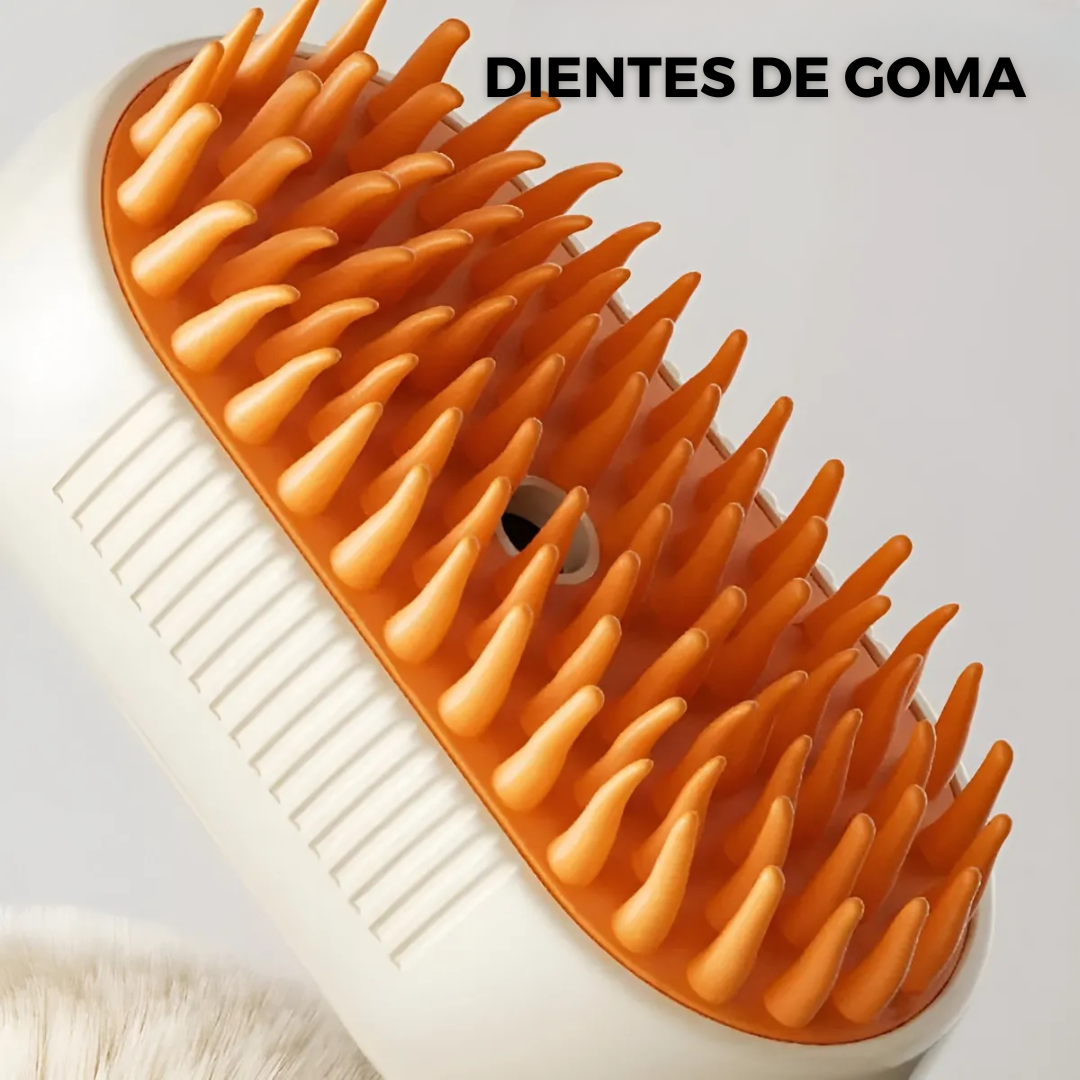 PetSteam ProBrush™ – Cepillo con Vapor 3 en 1 para Mascotas
