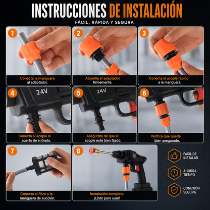 HydroPower Pro Wash | Hidrolavadora Inalámbrica de Alta Presión