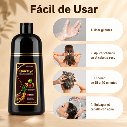 Shampoo Matizador 3 en 1 | Cubre Canas y Renueva tu Color