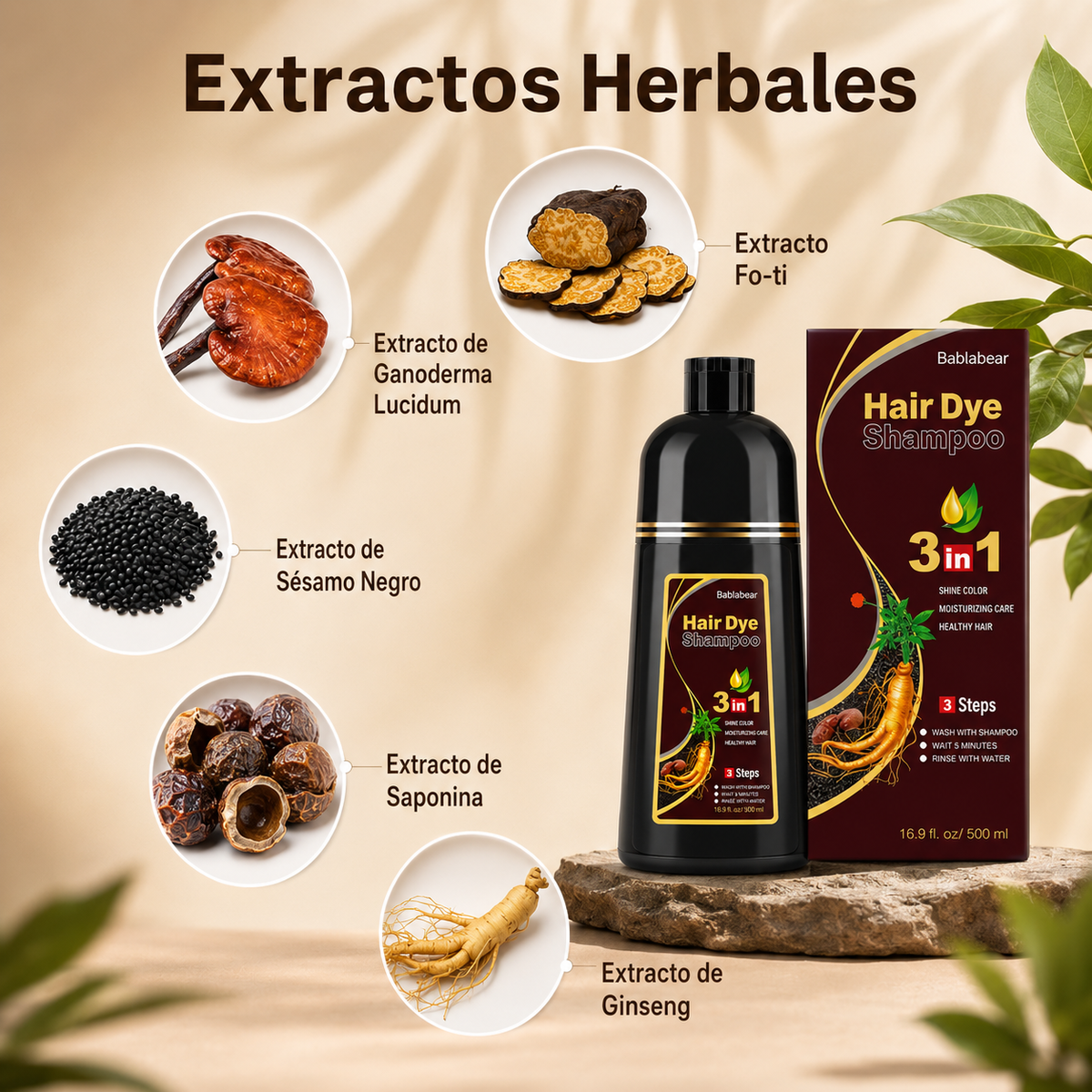 Shampoo Matizador 3 en 1 | Cubre Canas y Renueva tu Color