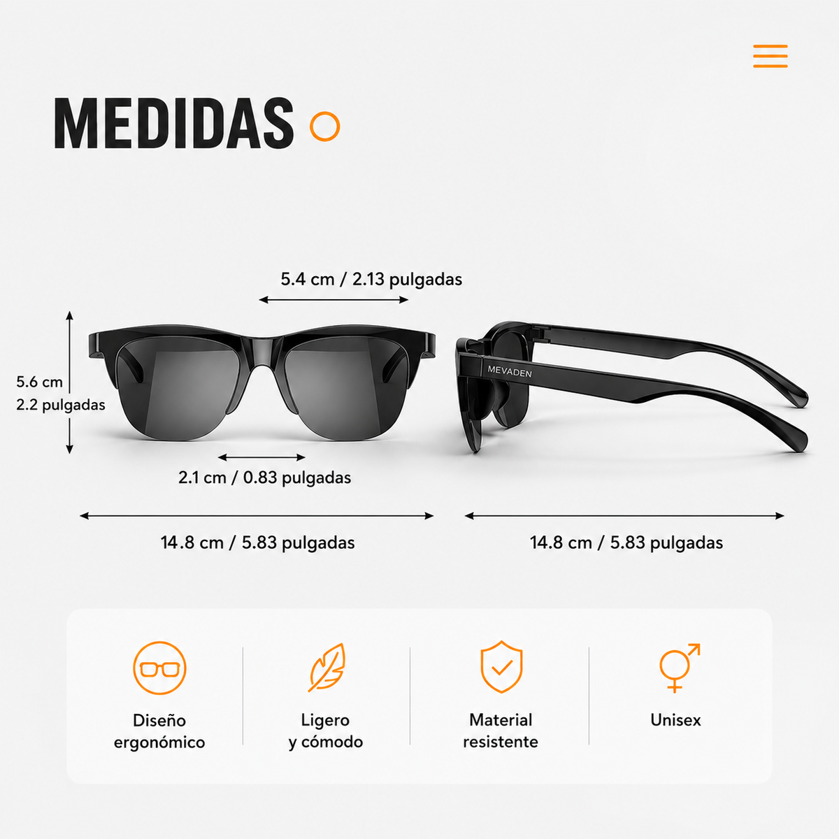SOUNDSHADES PRO – Gafas Inteligentes Bluetooth