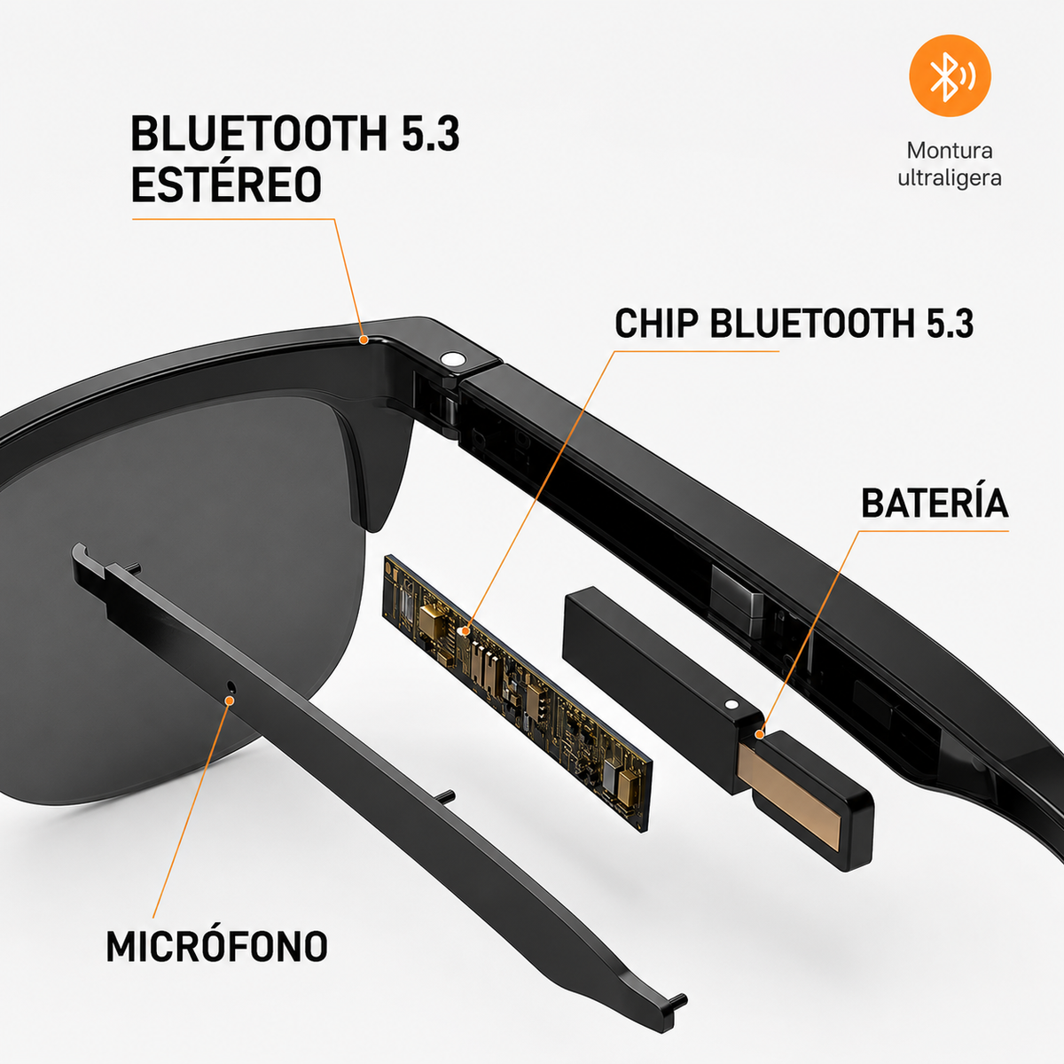 SOUNDSHADES PRO – Gafas Inteligentes Bluetooth