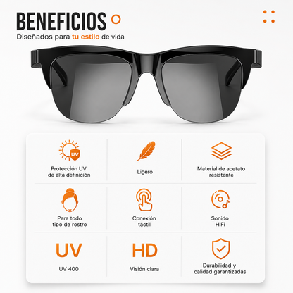 SOUNDSHADES PRO – Gafas Inteligentes Bluetooth