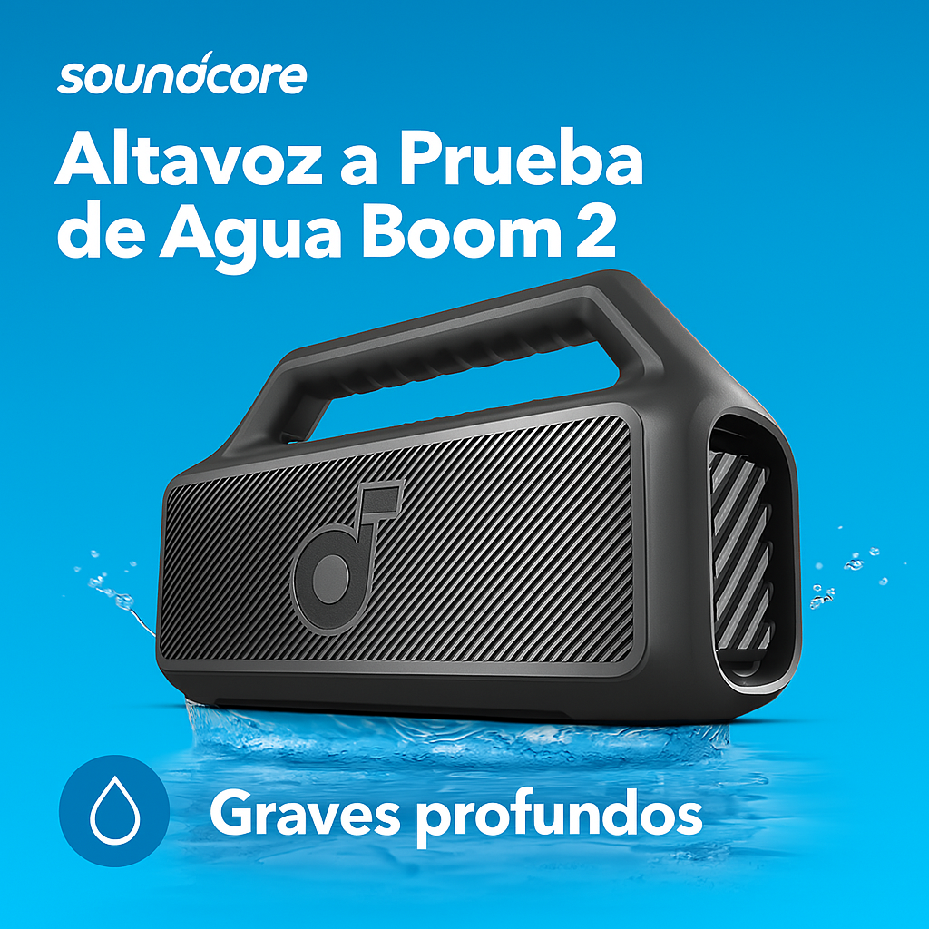 SoundCore Altavoz a Prueba de Agua Boom 2