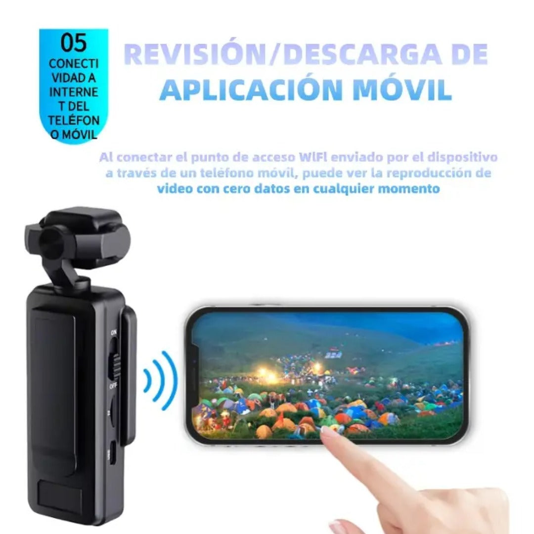 PocketCam Pro | Mini Cámara Corporal Full HD