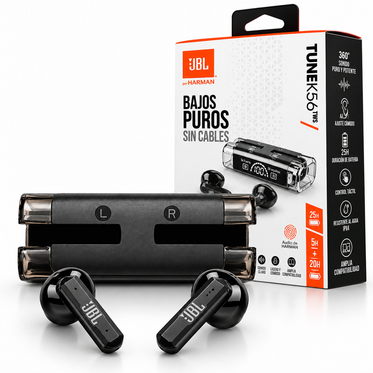 JBL TUNEK56 | AUDÍFONOS INALÁMBRICOS TWS
