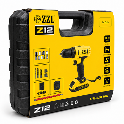 ZZL HomeFix Kit | Taladro Inalámbrico con Accesorios para el Hogar