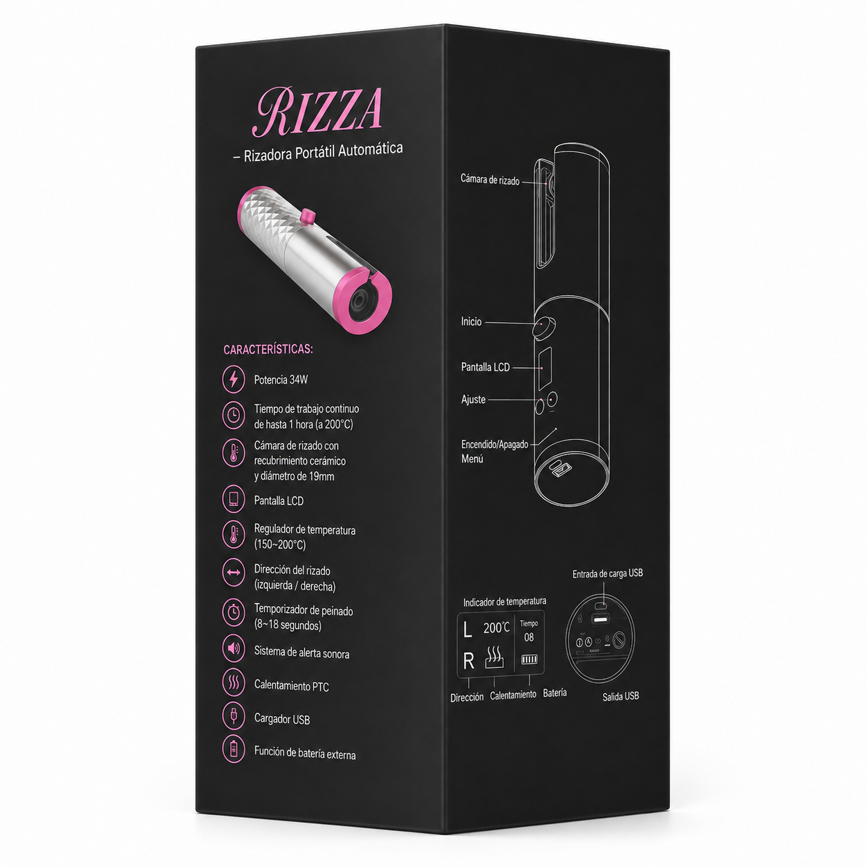 RIZZA | RIZADORA PORTÁTIL AUTOMÁTICA