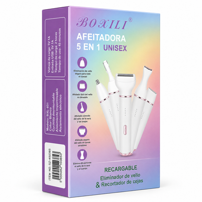 BOXILI - AFEITADORA 5 EN 1 UNISEX