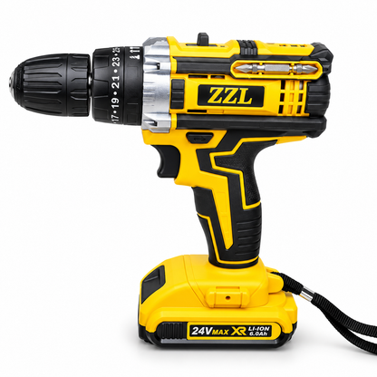 ZZL HomeFix Master Kit | Caja Completa de Herramientas con Taladro Inalámbrico y Accesorios